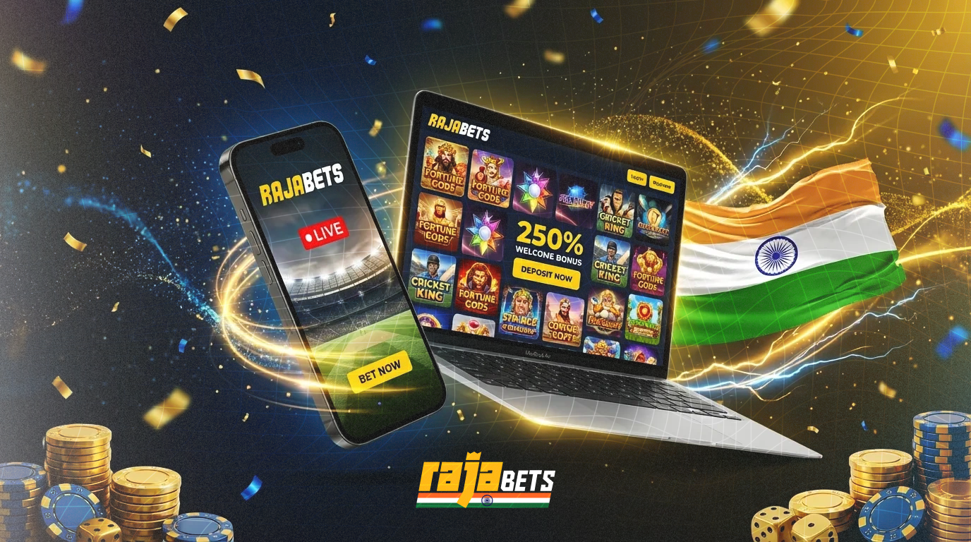 In Rajabets there are sports markets and casino games available for indian players